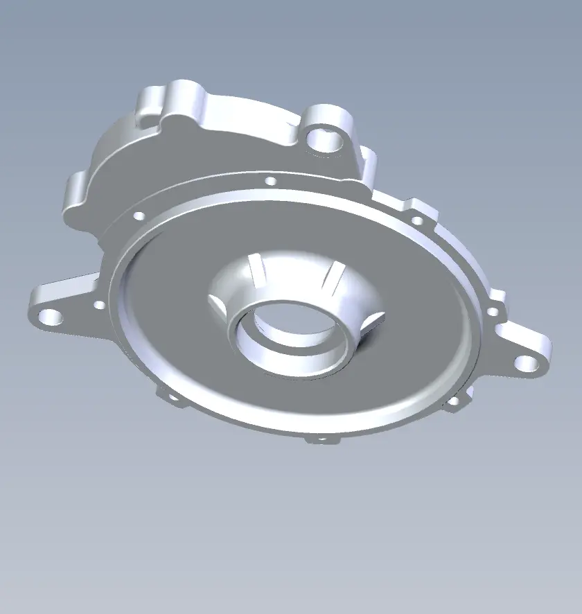 Custom Precision CNC Front Cover Plate with M8 Threaded Holes - Image 2