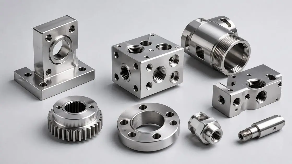 Assorted custom non-standard precision machined mechanical components