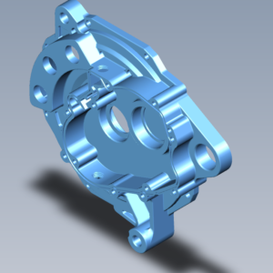 Custom precision CNC machined front end cover with high concentricity bearing bore by Qiming Machinery