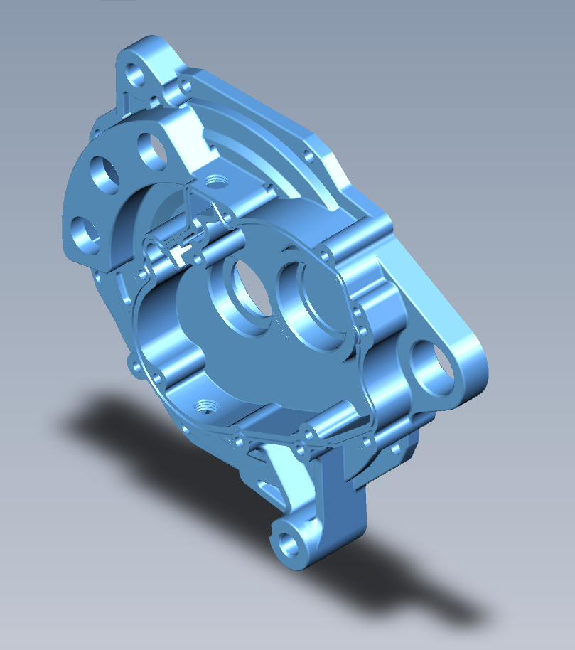 Custom precision CNC machined front end cover with high concentricity bearing bore by Qiming Machinery