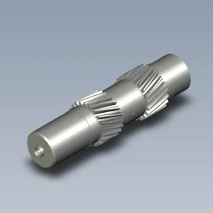 Custom high precision helical gear shaft manufactured by Qiming Machinery