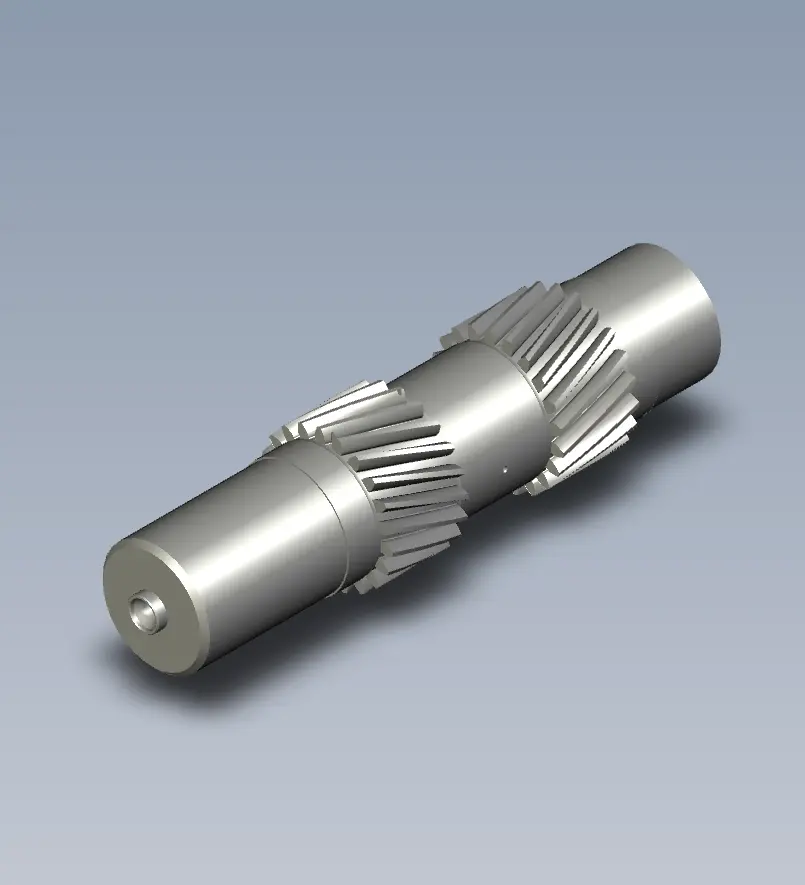 Custom high precision helical gear shaft manufactured by Qiming Machinery